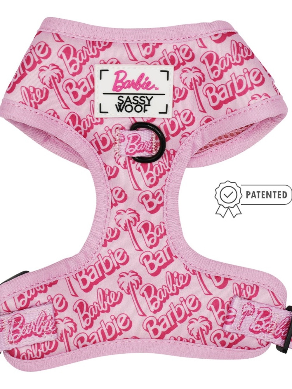 Sassy Woof Barbie pink dog harness size medium